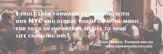 Quote from Chris Harper, Founder and CEO of Hip Hop Saves Lives